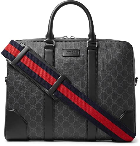 mens leather satchel briefcase gucci|gucci portfolio briefcase.